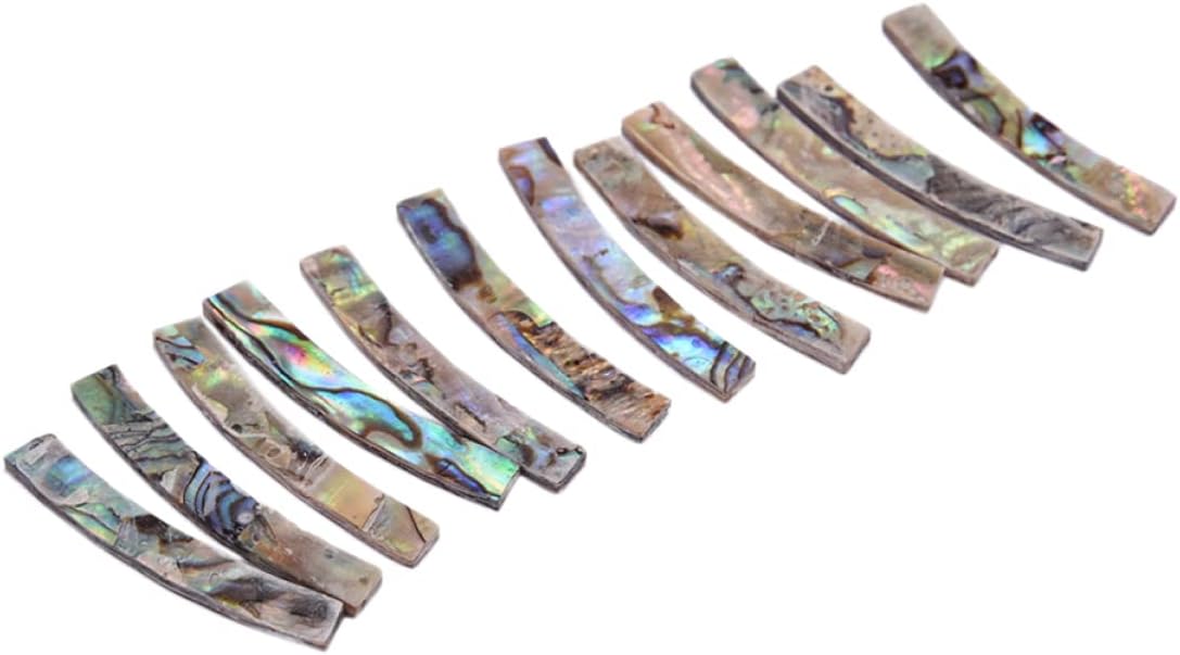 Milisten Guitar Soundhole Decals 12pcs Guitar Fret Stickers