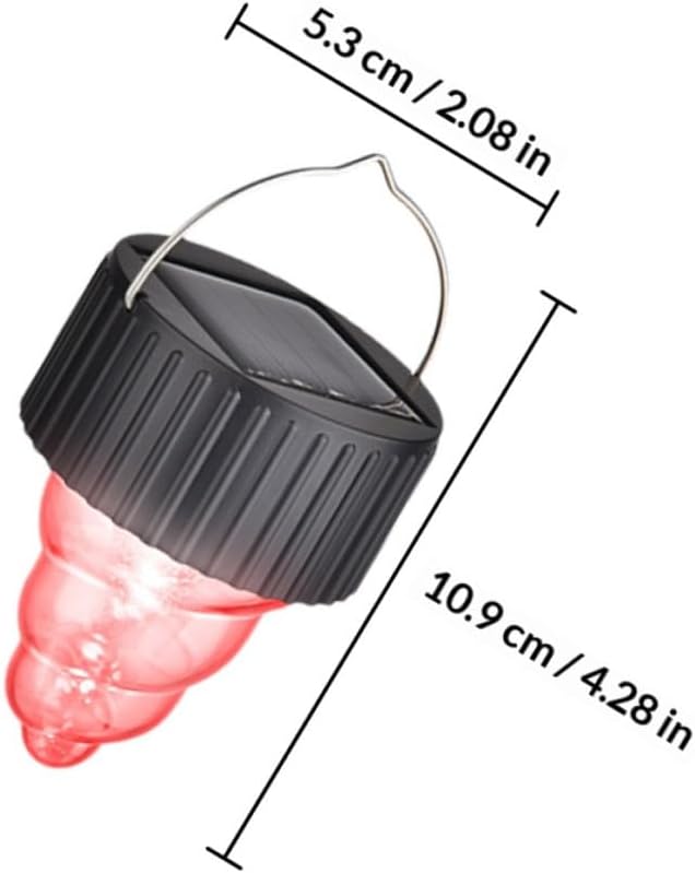 Colorful Solar Pendant Lights 6pcs with 7-Color Gradient LED for Outdoor Garden Patio Decor, Solar-Powered Hanging Lanterns for Yard and Porch Lighting