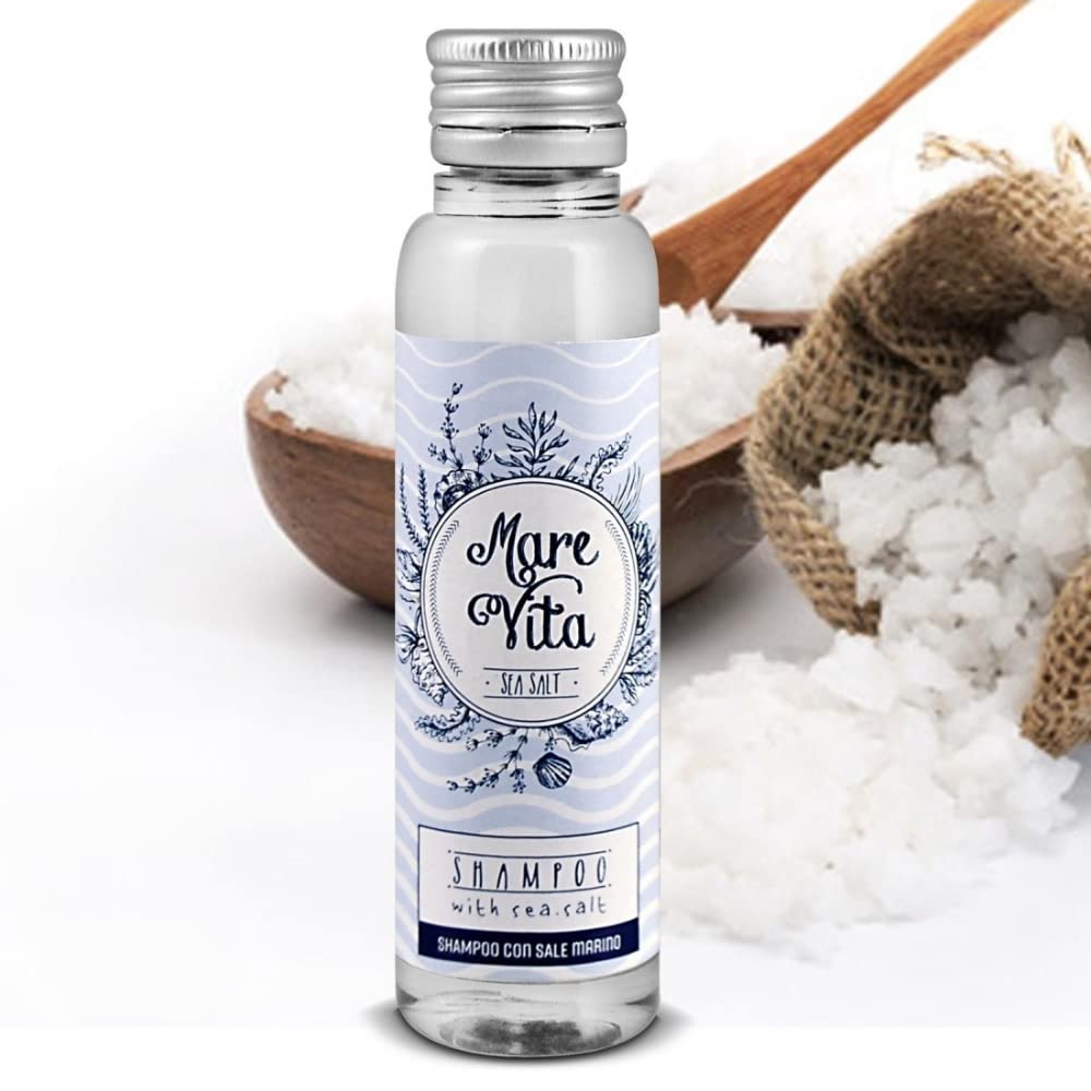 Flexi Amenities - Kit Cortesia bagno Marevita Linea Cortesia per Hotel e B&B Elegante e raffinata 32 ml, completa di shampoo, bagnoschiuma, crema corpo e saponetta monodose (10 Kit - 40 Totali)