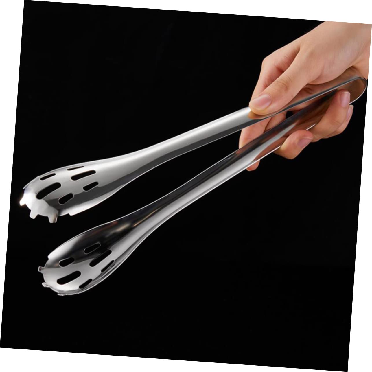 GLEAVI 2Pcs Food Tongs Buffet Clamp for Barbecue Steak and Egg Serving Sturdy Kitchen Clips for Parties Picnics and Daily Use