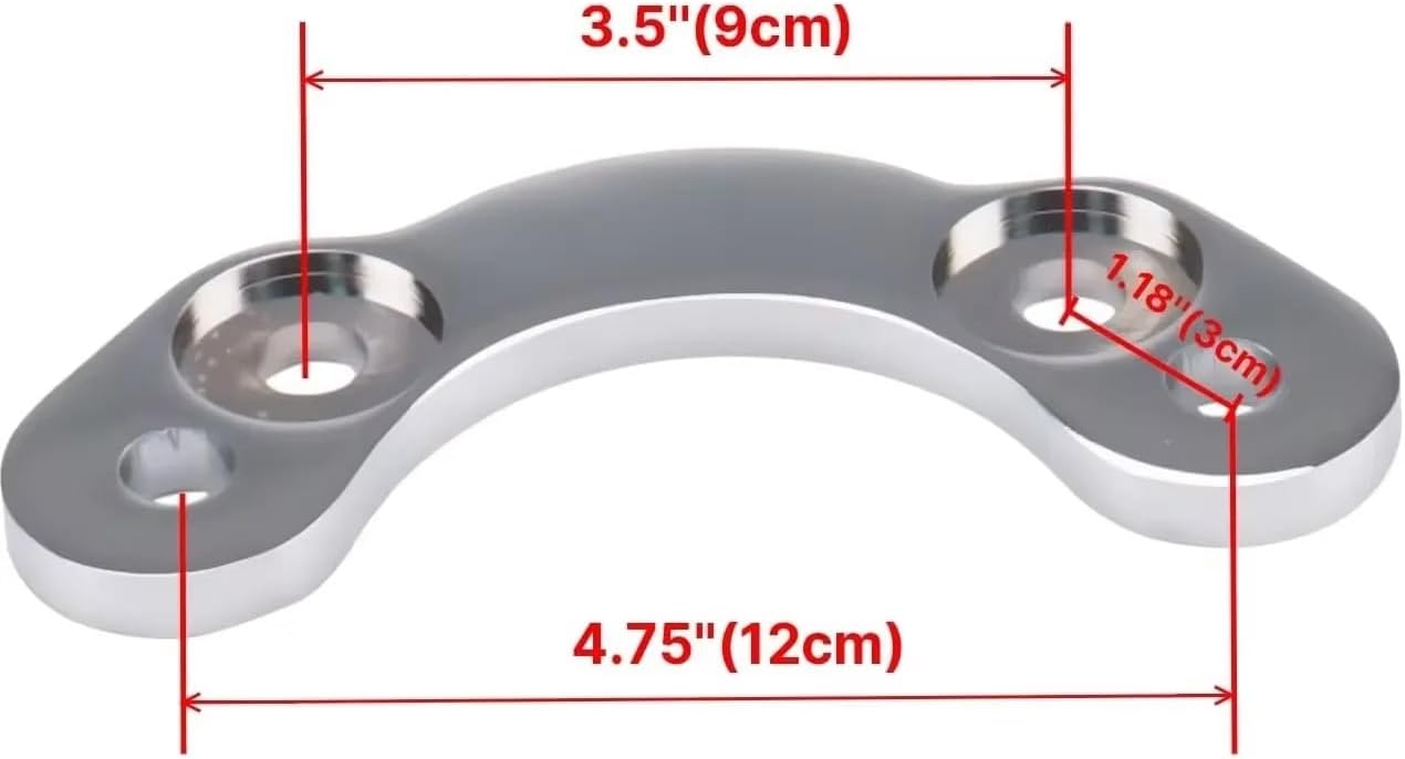 For 4.75" to 3.5" Springer Front End Riser T bar Adapter Converter Compatible with Harley Dyna CVO Tri Road Glide Breakout practical