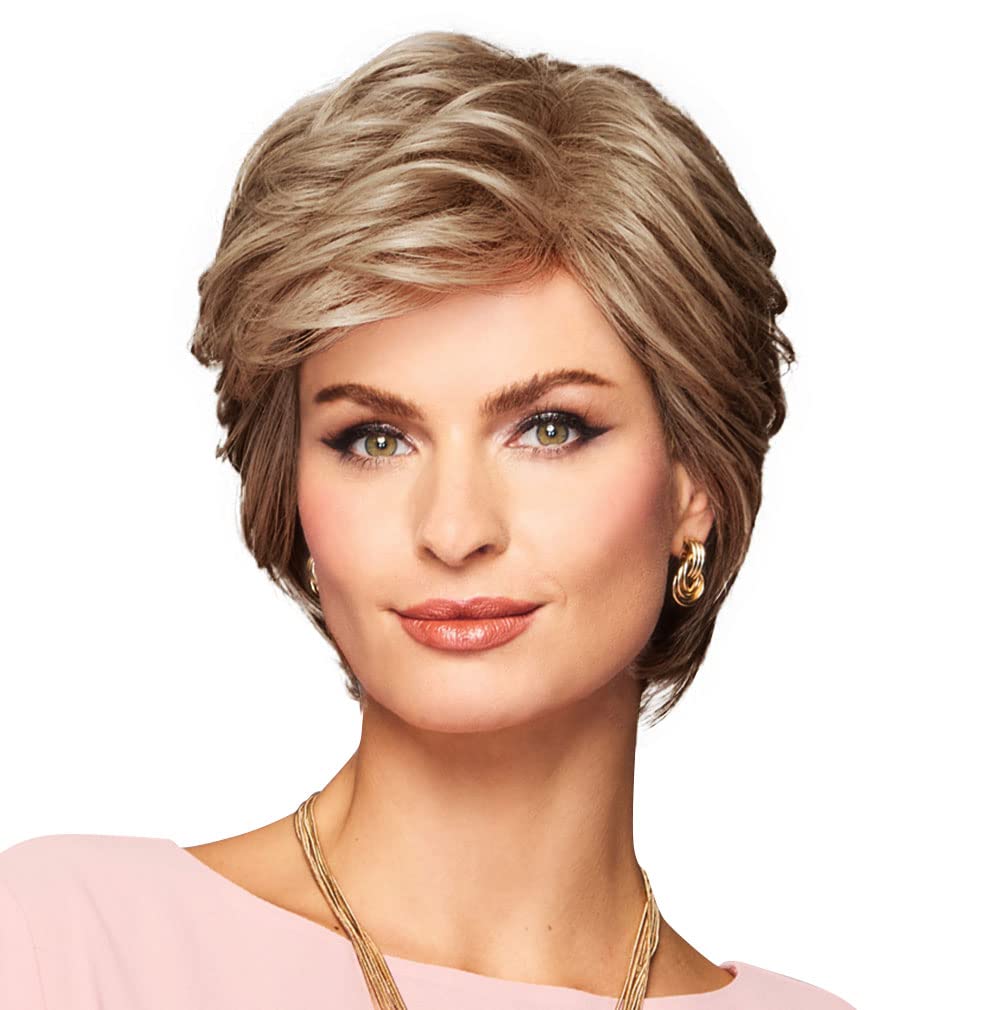 GABOR Enthusiastic Wig Cap, Short Shag With Layers And Volume by Hairuwear, Medium Red