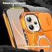 Anlalish Compatible with Oppo Reno 15 Pro Case with Stand, Heavy Duty Shockproof Phone Case for Oppo Reno 15 Pro with Camera Cover (Orange)