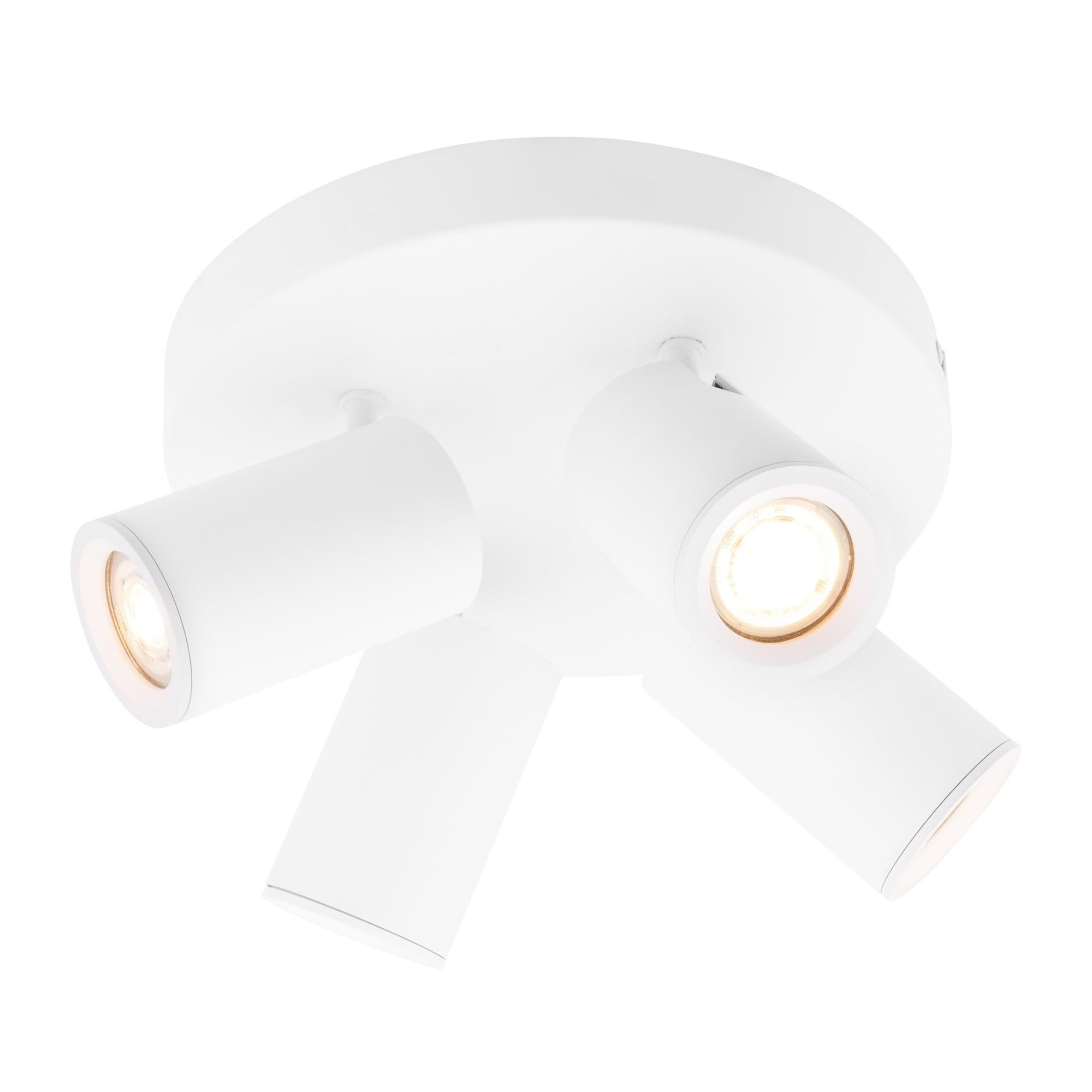 Ledvion LED Ceiling Spotlight White 4-Light Square GU10 3W Neutral White