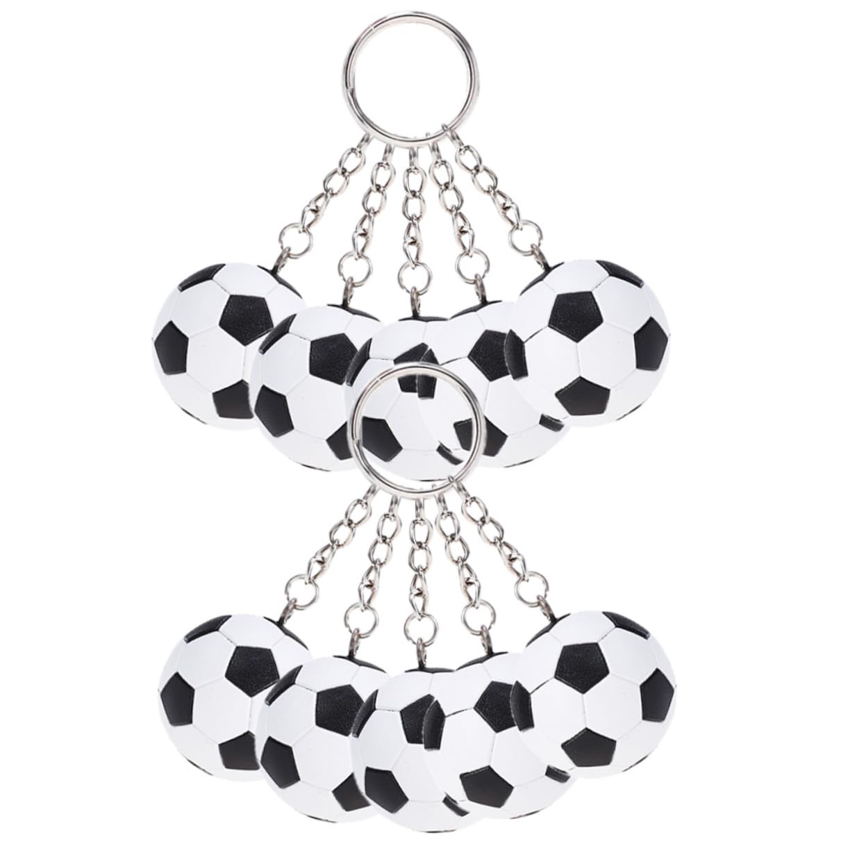 Abaodam 2 Series Llaveros De Fútbol Colgantes Fútbol Para Decorar Claves Para Eventos Y Fiestas 10 Piezas*2