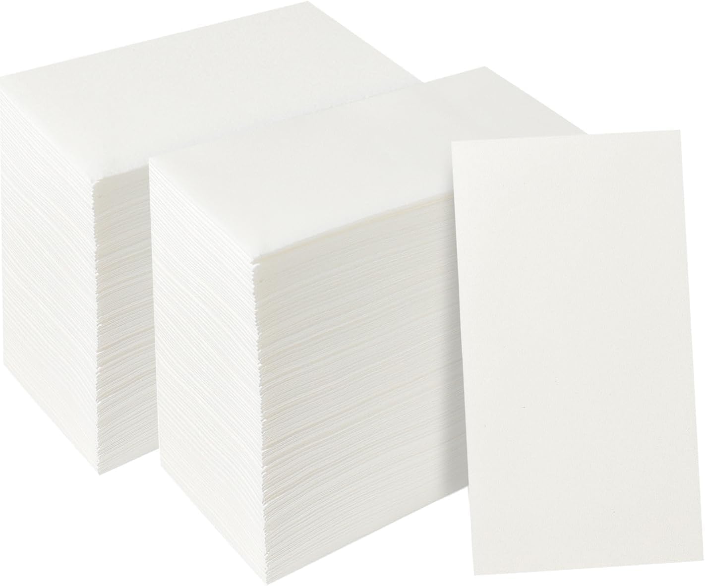 Disposable Guest Towels, Linen Feel Hand Towels, Cloth-Like Paper Napkins, Soft, Absorbent Paper Hand Towel for Kitchen, Parties, Bathroom, Restaurant, Events, 7.8” X 15.7” White, Pack Of 200 Pcs