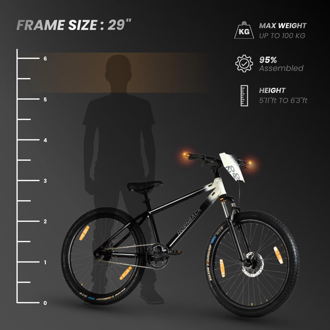 Buy HORNBACK ZORQ Mountain Cycle 29 Inch | PulsePods DRL + Turn