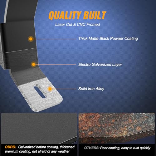 Image of Nilight Light Bar UTV A-Pillar Brackets for Polaris RZR XP 1000 2014-2019