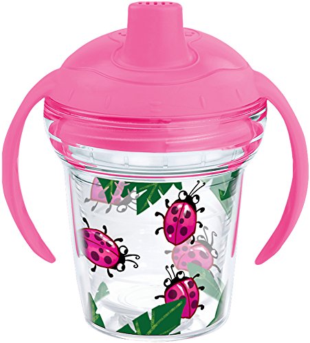 Tervis Lady Buggin Tumbler with Wrap and Playful Pink Lid 6oz My First Tervis Sippy Cup, Clear