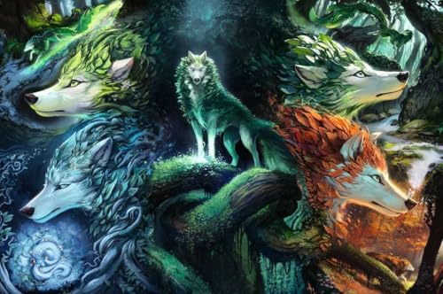Puzzle 7000 pièces : Le loup au c?ur des éléments Ravensburger France - vue 7