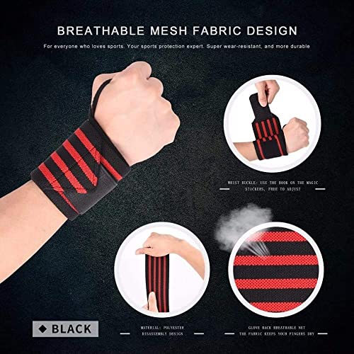 Image of Gym Wrist Supporter for Men & Women Wrist Band for Gym with Thumb Loop