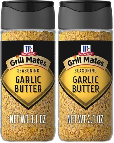 McCormick Grill Mates Garlic Butter Seasoning, 3.1 oz (Pack of 2)