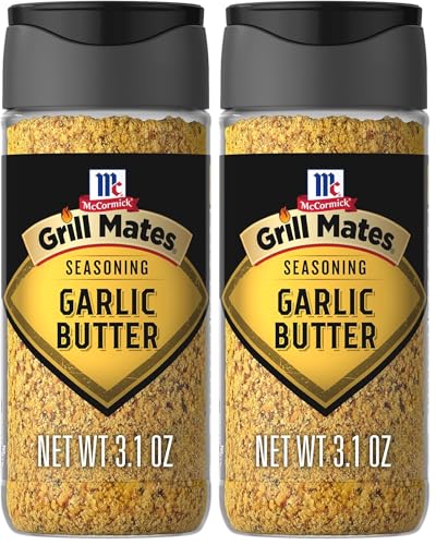 Image of McCormick Grill Mates Garlic Butter Seasoning, 3.1 oz (Pack of 2)