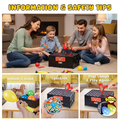LovesTown Balloon Pop Game Juego de Mesa Familiar miniatura 6
