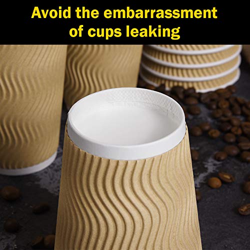 SPRINGPACK Disposable Paper Coffee Cups with Lids