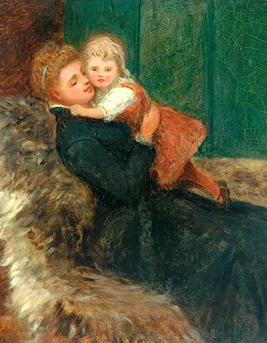 Peinture Affection maternelle de Frederick Goodall affiche déco murale émotion