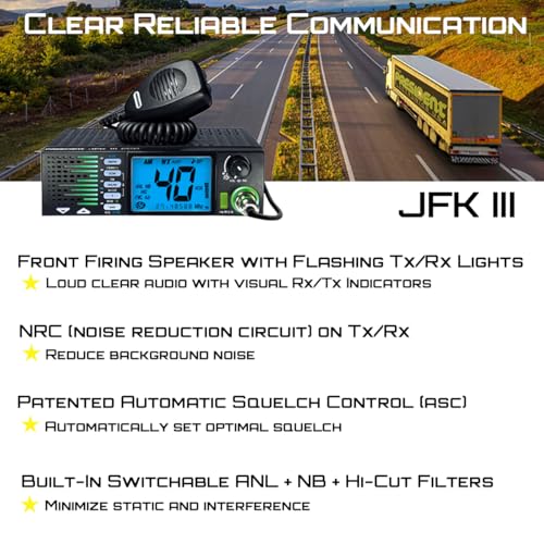 President JFK III Trucker CB Radio