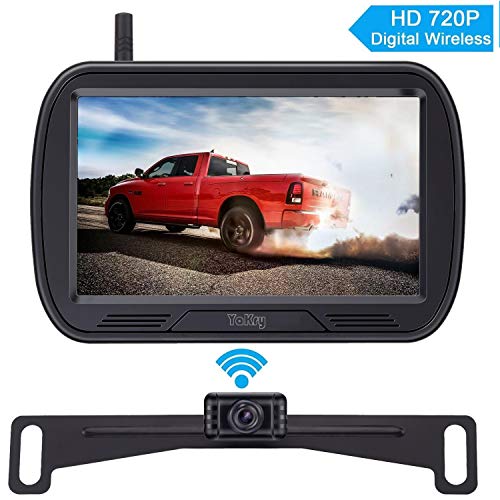 Yakry Y25 HD Digital Wireless Backup Camera System 5 Inch Monitor Hitch Rear