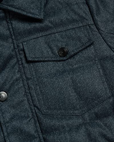 Image of URBAN REPUBLIC Boys' Winter Jacket - Insulated Quilted Wool Blend Puffer Pea Coat (4-20)