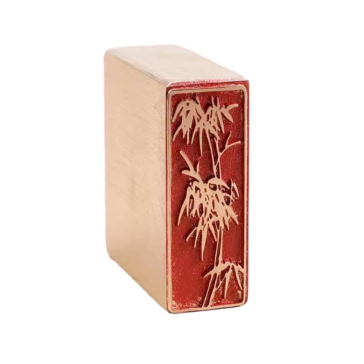 Chinese Traditional Brass Seal,Plum Blossom, Orchid, Bamboo, Chrysanthemum Stamp (Bamboo)