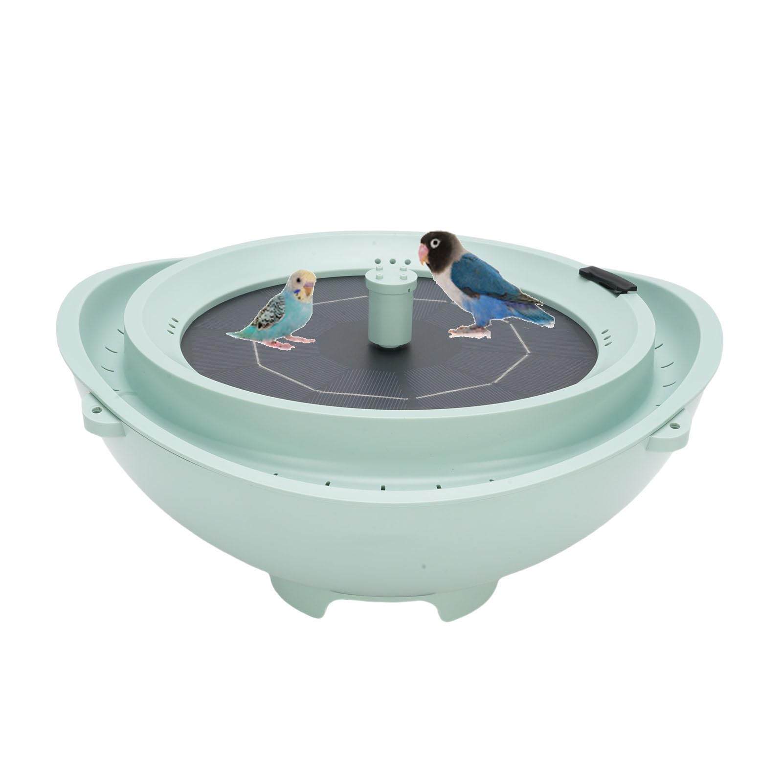 Multifunktionale Solar-Vogelbad-Futterschale mit Brunnen, 2400 MAh Lithiumbatterie, Aethopyga, 2 L