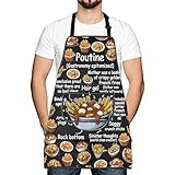 Schürze für kanadische Essensliebhaber, Poutine, Gastronomie, verkörperte Küchenschürze, neues Zuhause, Party, Weihnachtsgeschenke, Poutine, 73*68cm