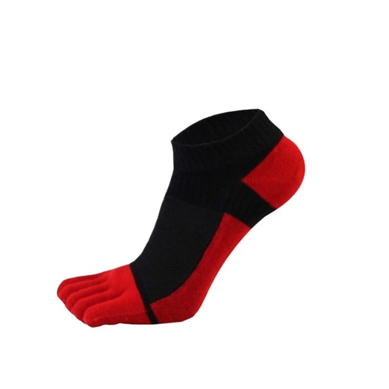 ITRHJTGP Finger Socks 5pairs Cotton Five Finger Socks Mens Sports Breathable Mesh Comfortable Shaping Anti Friction for Fitness(5 Pairs Black)