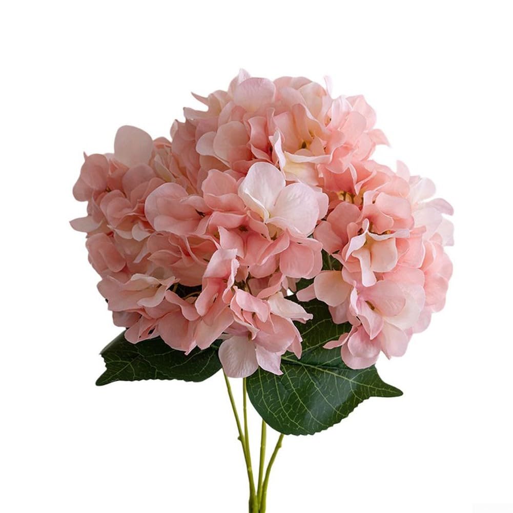 Hortensias artificiels en tissu de qualité supérieure pour décoration de table
