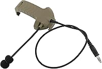 Vista 3 de Micrófono y PTT para auriculares con cancelación de ruido Walkerrazor Airsoft (Tan)