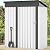 DWVO 5x3ft Metal Outdoor Storage Shed, Waterproof Tool Shed Heavy-Duty Storage Unit with Lockable Door and Vents, Ideal for Bicycles, Tools, Lawnmowers, Backyards, Patios, Lawns - White