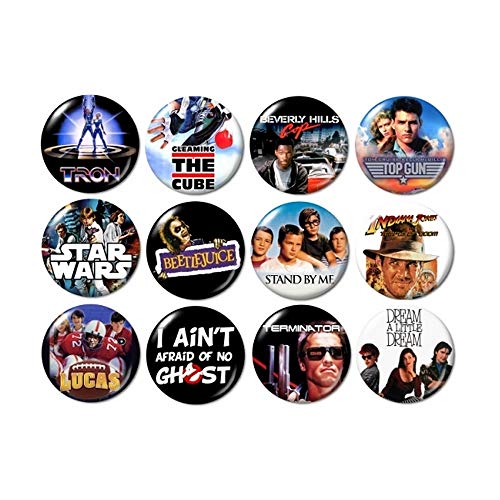 80's Movies Buttons (set #3)