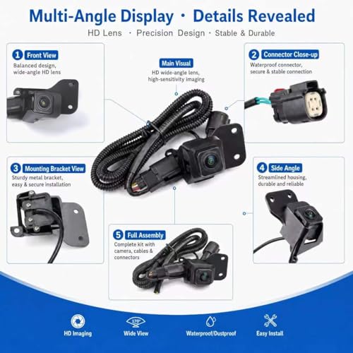 Image of No. 20837341 Rear View Backup Reverse Parking Camera /Rear View Camera | Fit for Chevy Silverado 2007-2013 1500 2500 3500 HD 2011-2014 & GMC Sierra 1500 2007-2013 2500 3500 2011-2014 P /N:20986601