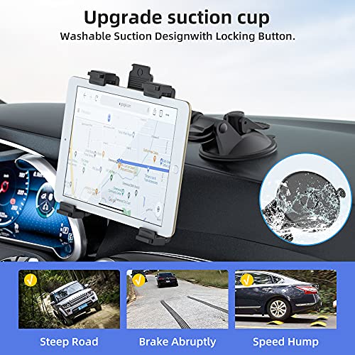 Ohlpro TQ80 Tablet Holder For Car Dashboard, Ipad Car Suction Cup Mount thumb #3