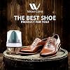 WBM W Shoe Care Shoe Cream with Sponge Applicator, Protects Leather from Scuffs and Scratches, Best for All Kind of Leather Surfaces, Professional Shine with Black, Brown & Neutral