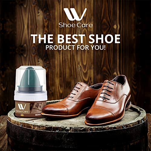 WBM W Shoe Care Shoe Cream with Sponge Applicator, Protects Leather from Scuffs and Scratches, Best for All Kind of Leather Surfaces, Professional Shine with Black, Brown & Neutral by WBM - Image 6