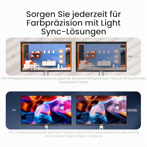 ASUS ProArt PA27JCV 27 Zoll 5K DCI-P3 USB-C Monitor für Mac – Ansicht 4