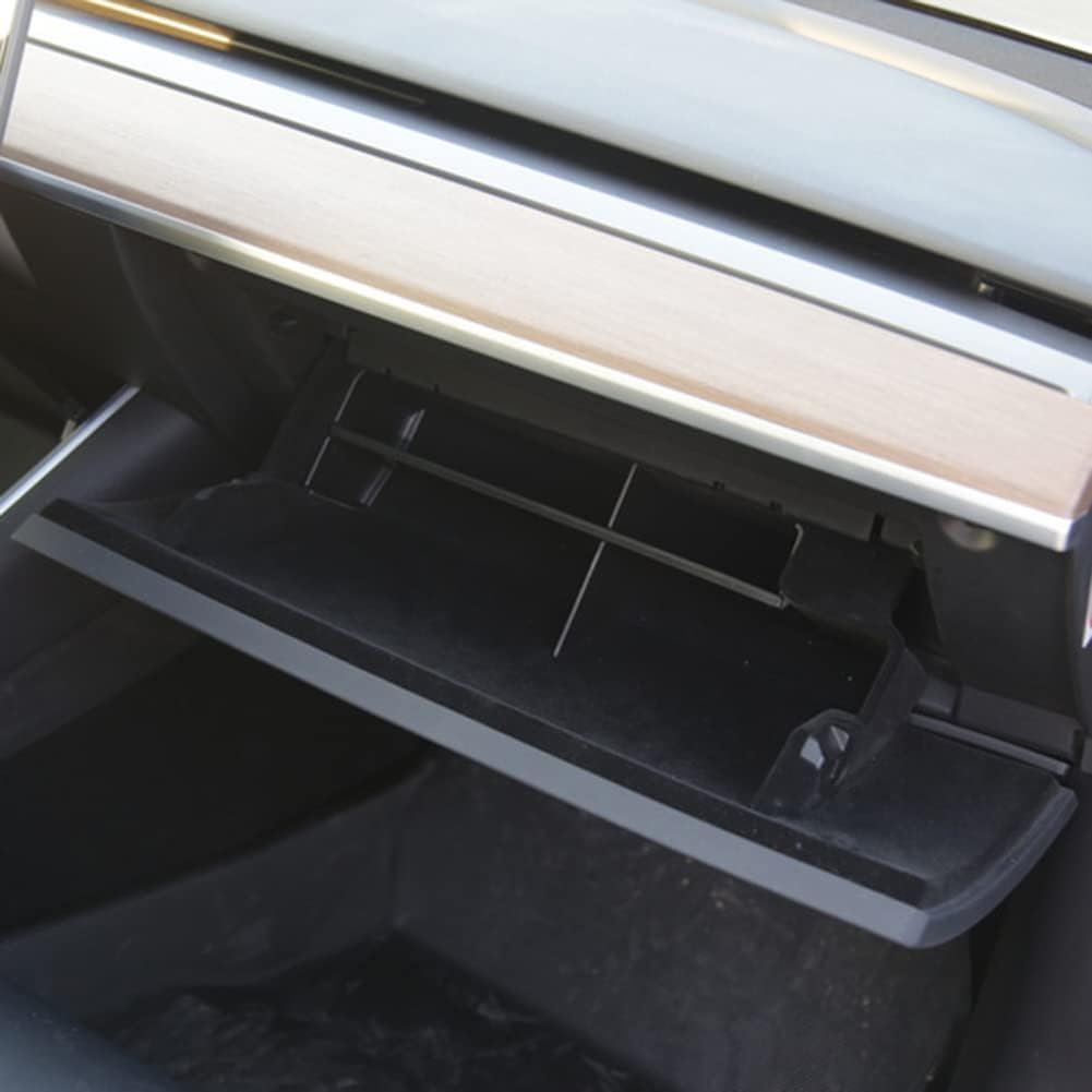 Glove Box Organizer Divider for Tesla Model 3 2017-2021, ABS High-Strength Glovebox Partition Plates Insert for Co-Pilot Storage