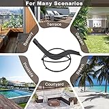 WOLTU Sonnenliege Gartenliege Schwingliege klappbare Relaxliege Liegestuhl - 6