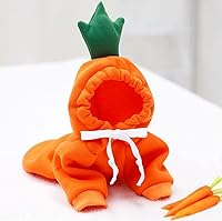 Vista 21 de XIAOYU Ropa para mascotas Sudaderas con capucha para perro, sudadera cálida, abrigo para cachorros, ropa de otoño e invierno, overol con capucha Rana