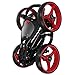 Caddymatic Golf Quad 4-Wheel Folding Golf Pull/Push Cart Black/Red