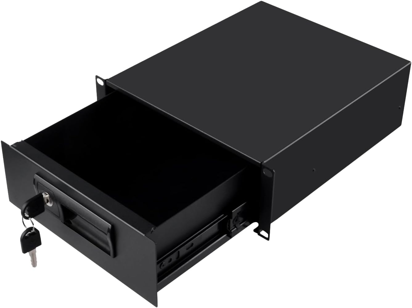 GeeekPi 10 inch 2U Rack Mount Lockable Drawer, Server Cabinet Case for DeskPi RackMate T2/T0 Plus/T1 Plus/TL1