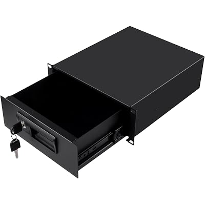GeeekPi 10 inch 2U Rack Mount Lockable Drawer, Server Cabinet Case for DeskPi RackMate T2/T0 Plus/T1 Plus/TL1