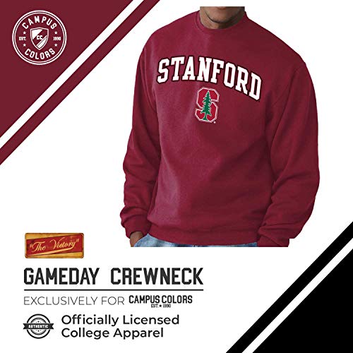 Image of NCAA College Sweatshirt Fleece Crewneck Pullover for Men and Women | Officially licensed NCAA college gameday crewneck pullover - 9 oz fleece lined sweatshirt with arch and logo design