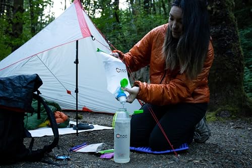 Cnoc Outdoors Vesica Bouteille pliable Vert 42 mm 1 l – vue 4