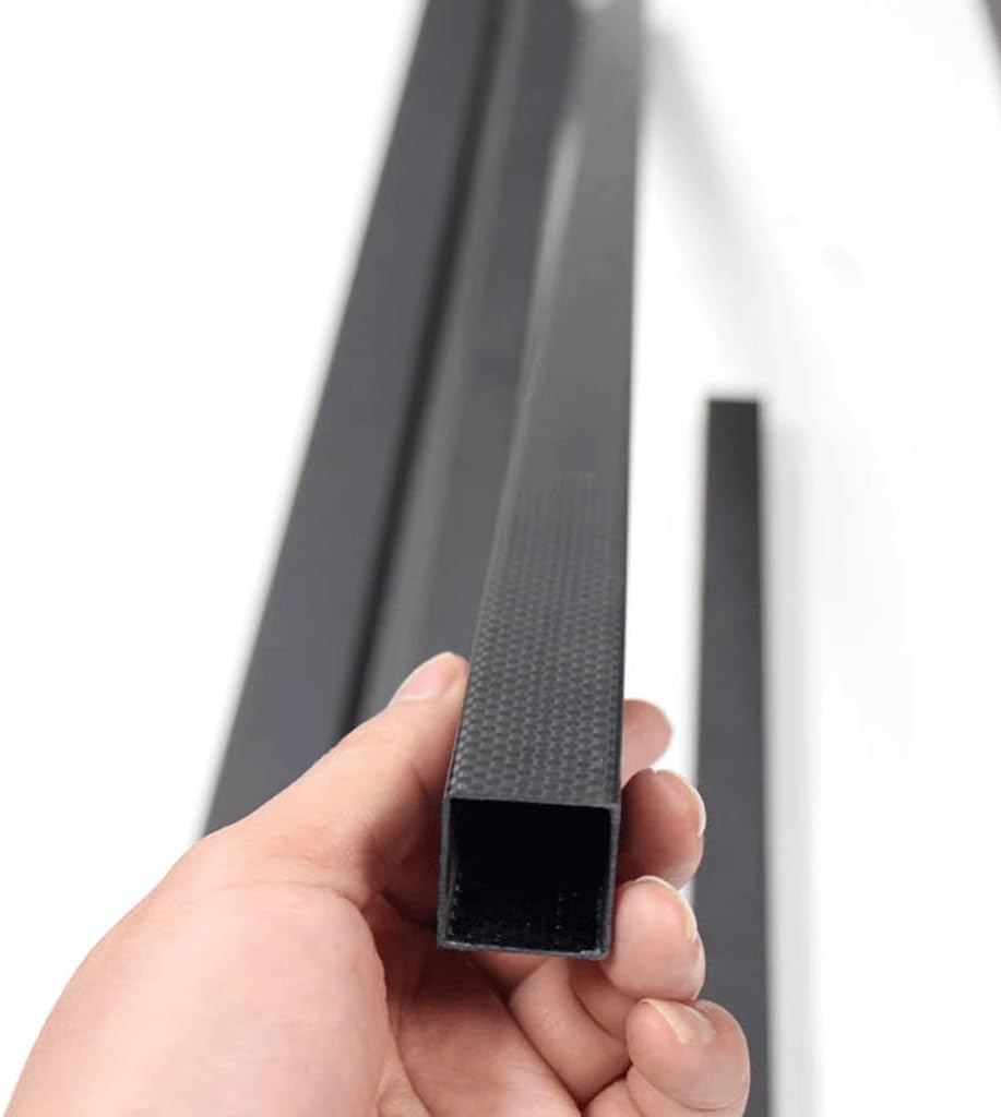 1Pcs Rectangle 3K Full Carbon Fiber Square Tube Length 500mm, for 3D Printers High Strength Carbon Pipe(15x15x13x500mm)