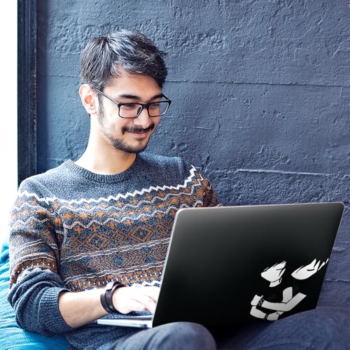 Image of Galaxsia Boy and Girl Top+Wrist Pad Vinyl Laptop Skin /Sticker /Cover Upto 15.6 Inches Laptops Laminated-Removable-HD Quality Compatible for Hp-Dell-Sony-Lenovo-Asus etc.(15x10 Inches)