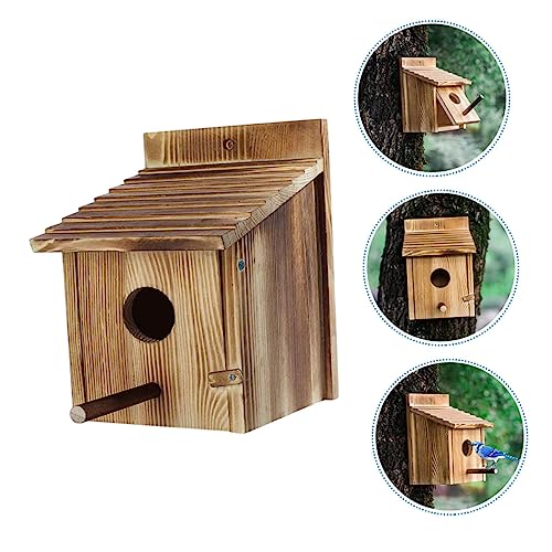 Maison oiseau décorative extérieure SUPVOX en bois noble durable