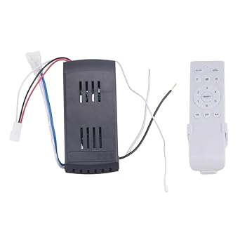 Sfocgoi-DC 24V Motor Driver,Wide-Voltage DC Ceiling Fan Remote Control Kit, Black and White,Not Providing 12 Volts Voltage - only Register 3.5
