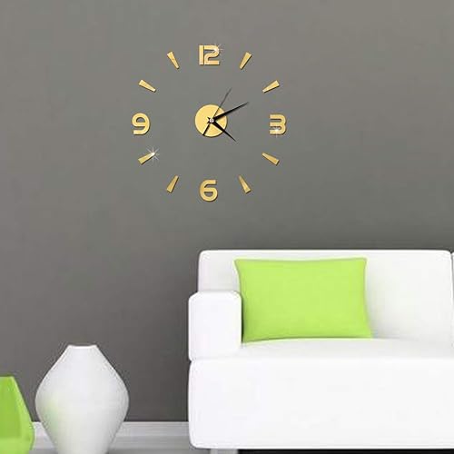 Miniatura 8 de Hilitand Adhesivo autoadhesivo para reloj de pared, espejo acrílico, bricolaje, sin marco, calcomanías de pared, decoración para el hogar y la sala
