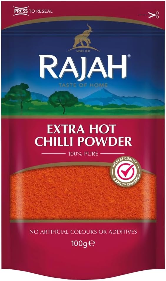 Rajah Extra Hot Chilli Powder, 100g